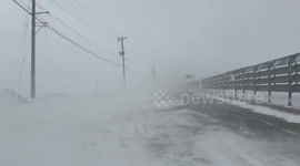 Japan: Heavy Snowfall Hits Sea Of Japan Coast 2