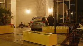 US, Los Angeles: Los Feliz Vehicle Strikes Apartment Complex In Crash