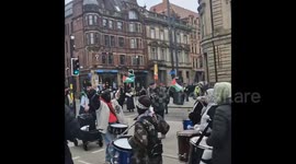 UK: Activists held a rally throughout the streets of Leeds in the UK in support of the Palestinian people
