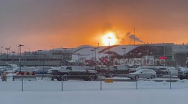US: Snowfall at sunrise in Rochester, NY