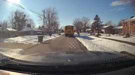 Head-On Collision With a School Bus