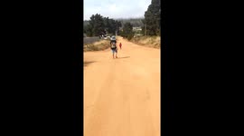 Little Boy Falls Off Bike