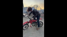 Half Melted Dirt Bike Roars Back To Life
