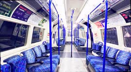 Eastbound Empty Piccadilly Line Carriage Running Toward Central London