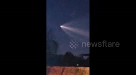 US: SpaceX Rocket Launches Maxar Satellites, Streaks Across Maryland Sky