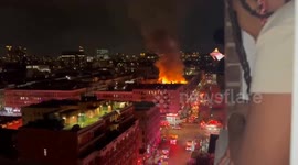 US: Massive Fire Burns Apartment Building In NYC’s Harlem