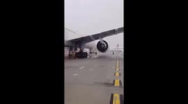 Snow forces flight cancellations in Istanbul, Turkey