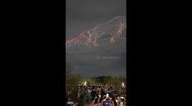 Drone light show in China