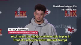 'It is cool that he respects my game' - Patrick Mahomes on Donald Trump with the U.S. President to attend the Super Bowl