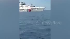 China Coast Guard ships block Filipino fishermen sailing near Philippine coast