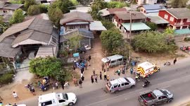 Van crashes into electric pole leaving 23 students injured