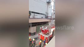 Tourists evacuated as fire rips through hotel spa in Bangkok