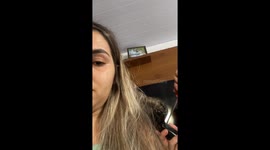 Hair Caught in Curler