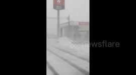 Japan: Heavy Snowfall Hits Sea Of Japan Coast 5