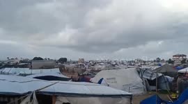 Winter storm makes displaced Gazans' struggle for survival more challenging