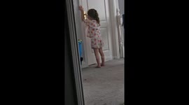 Girl's Frozen sing-along fails to melt the tension after argument with twin sister