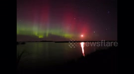 Unplanned but spectacular: Visitor witnesses the 'Northern Lights' under a clear sky