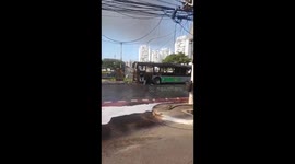 Charred Bus and Firefighters Seen After Plane Crashes Into Traffic in São Paulo, Killing Two