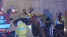 US, Los Angeles: Boyle Heights Woman Trapped After Spinning Out And Crashing
