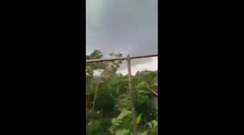 Raging tornado rips through hundreds of homes in Indonesia