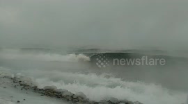 This is a short video about Baikal lake at the winter, before ice coming. Its about -10degree and water steams. There are waves, a little snow, windy.. And see nothing there