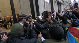 Protesters rally in London against Rwanda involvement in the Democratic Republic of Congo (DRC) conflict, London, UK
