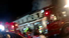 Dramatic 6 homes lost in 2nd Alarm rowhome blaze, Shamokin, Pennsylvania