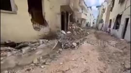 A scene of the destruction caused by the Israeli army during its ongoing offensive in Jenin refugee camp