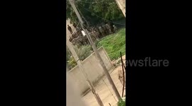 Israeli forces in the village of Al Nassariya, northeast of Nablus