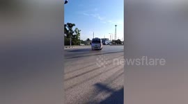 One dead and four officers injured in explosion at police checkpoint in southern Thailand