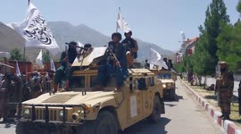 Afghanistan: Taliban parading with American armored vehicles in Panjshir Province, Afghanistan