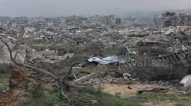Gaza Strip: Gazans return to their ruined homes as Israel withdraws from Netzarim Corridor