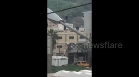 West Bank: Israeli forces are currently demolishing residential buildings belonging to Palestinians during their ongoing invasion of Al-Far’a refugee camp in the West Bank