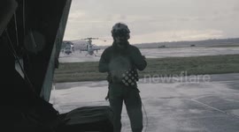 US: Marine Corps F-35B and Ospreys Soar Over New Orleans for Super Bowl LIX Flyover