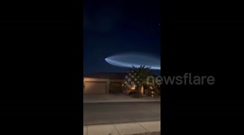 US: SpaceX Launches 23 Starlink Satellites, Illuminating Night Sky