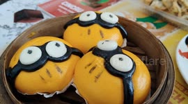 These steamed minion buns are just too cute to be eaten