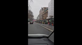 Farmers block roads in Westminster in tax protest