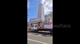 US: Students March Through Downtown LA In Protest Against Trump’s Immigration Policies