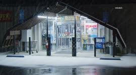 US, Los Angeles: Frazier Park Atmospheric River Brings Snow Part 2