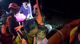 Families evacuated as floods swamp homes in Indonesia