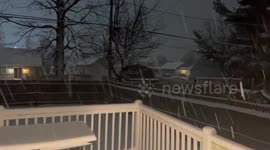US: Winter Storm Dumps Snow Across Northeast