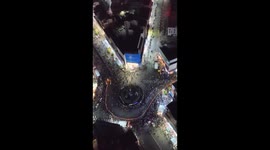 Lantern dragon dance parade staged in China's Hunan