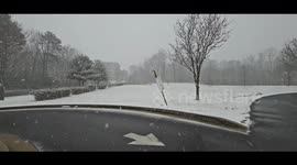 Mid-February 2025 Winter Storm (Heavy Snow and Sleet) from Easton, Maryland