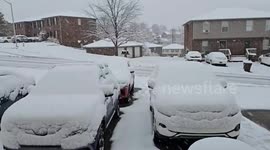US: Heavy Snow Hits Kentucky As Series Of Winter Storms Sweep Across Country 2