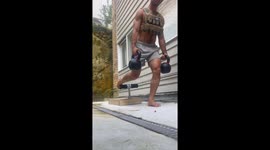 Exclusive- Barefoot squat gone wrong: Sydney man’s painful gym mishap