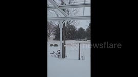 US: Winter Storm Brings Snow To Illinois 2