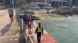 Russian tourist dies from injury caused by using slide at the back of ferry