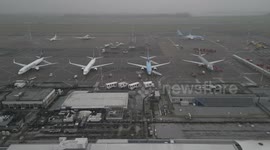 Flying a Drone Round East Midlands Airport!  runway closure!