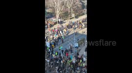 Serbia: Massive student march moves through the streets of Belgrade