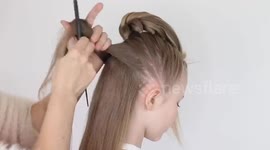 Easy Hair Hack for a Big, Voluminous Braid Hairstyle  (Kids Edition)